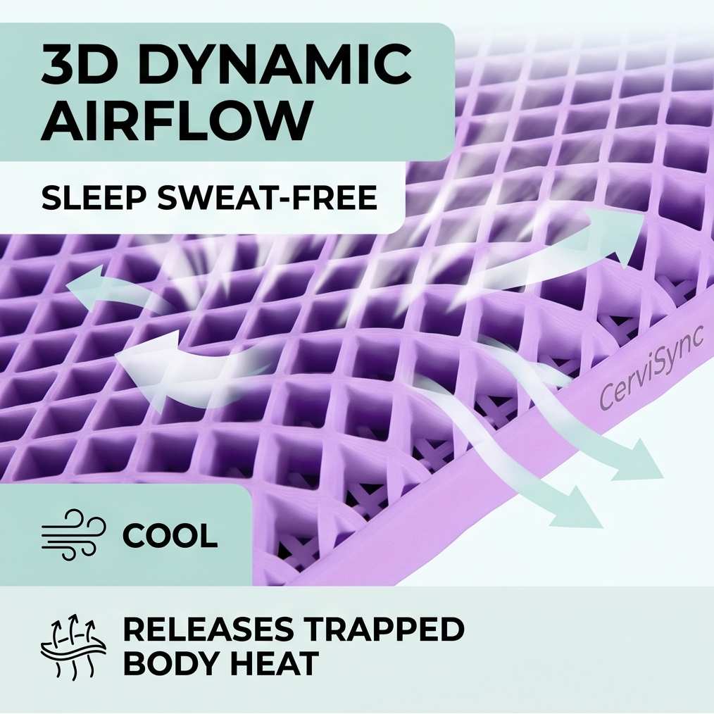 CerviSync™ Zero-Pressure Cooling Pillow