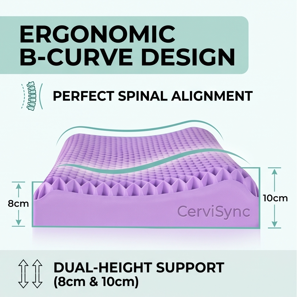 CerviSync™ Zero-Pressure Cooling Pillow